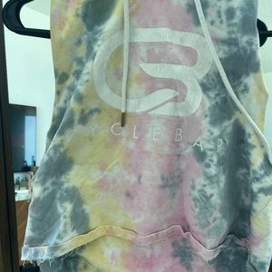 Tie dye hoodie crop